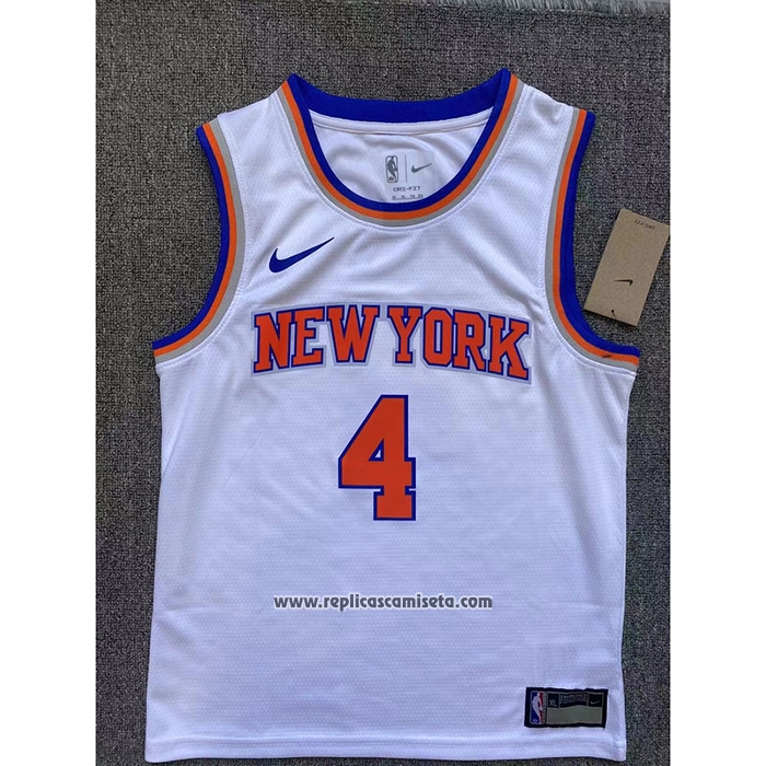 Camiseta Nino New York Knicks Derrick Rose #4 Association Blanco